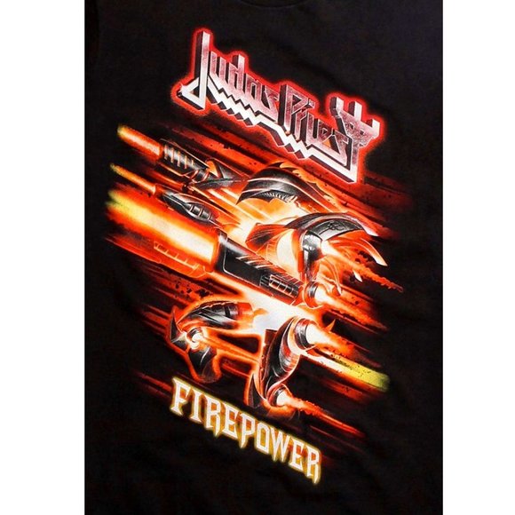 Judas Priest Firepower metal rock Official cotton T-Shirt 3XL NWT - Picture 3 of 3
